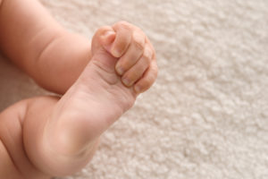pied d'un bébé