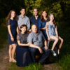 portrait de famille en extérieur